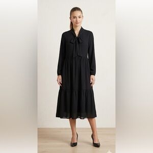 Monki Black Long Sleeve Dress, light weigh ,